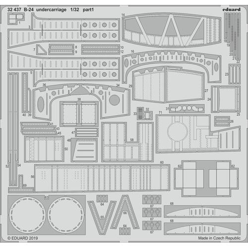 Eduard 1/32 B-24 undercarriage Photo Etched Set (Hobby Boss)