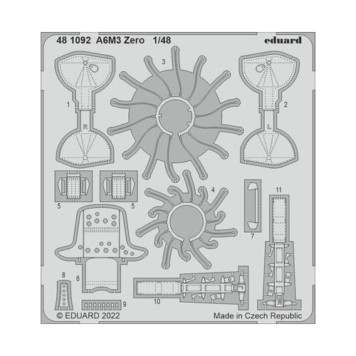 Eduard 1/48 A6M3 Zero Photo etched set [481092]