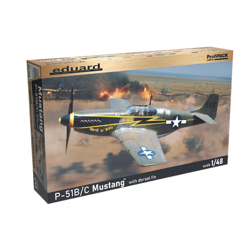 Eduard 1/48 P-51B/C Mustang W/ Dorsal Fin Plastic Model Kit