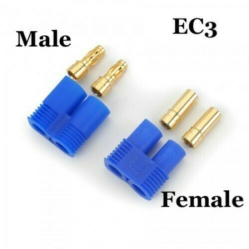 E-Flite Easy Connector 3.5MM Male And Female - 1 Each - Eflaec303