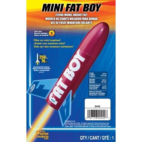 Estes Mini Fat Boy Intermediate Model Rocket Kit (13mm Mini Engine)