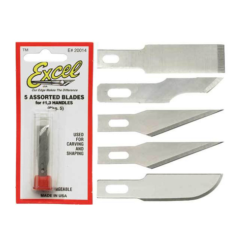 Excel Asst Blades For K1 Knife - 5 - Ex 20014