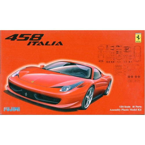 Fujimi 1/24 Ferrari 458 (RS-81) Plastic Model Kit
