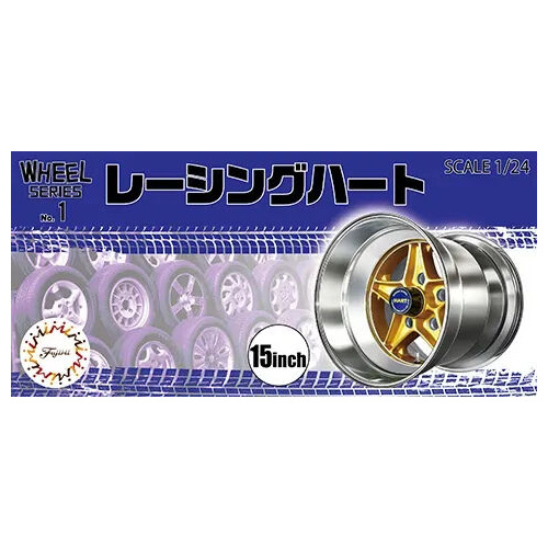 Fujimi 1/24 Racing Haert 15inch [Wheel-01] For Plastic Model Kit
