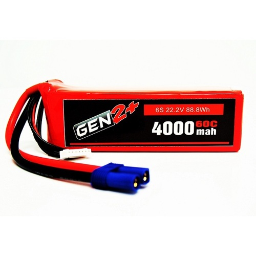 Gen2 4000mah 60c 6s SC Lipo w/EC5 plug