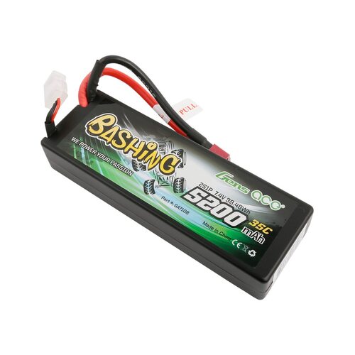Gens ace 5200mAh 35C 7.4V Lipo Battery Pack Hardcase 24# with XT60 Plug Bashing