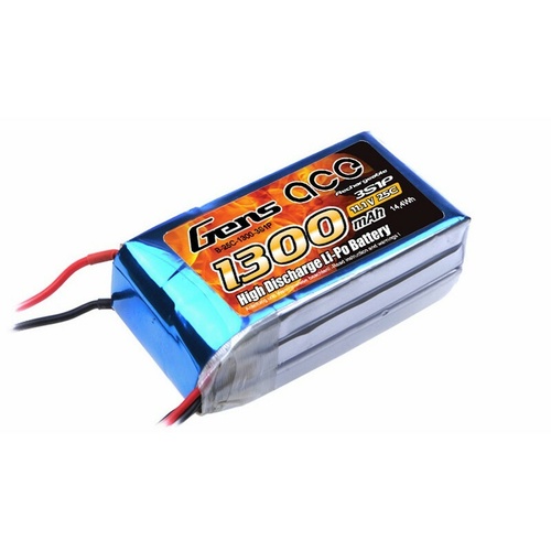 *DISC*Gens Ace 1300mAh 25C 11.1V Soft Case Battery (Deans Plug)