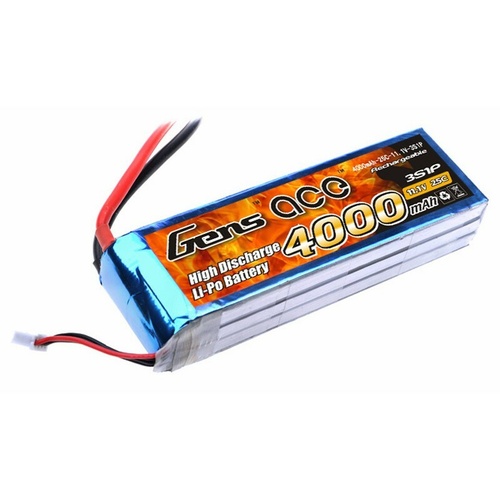 *DISC*Gens Ace 4000mAh 25C 11.1V Soft Case Battery (Deans Plug)