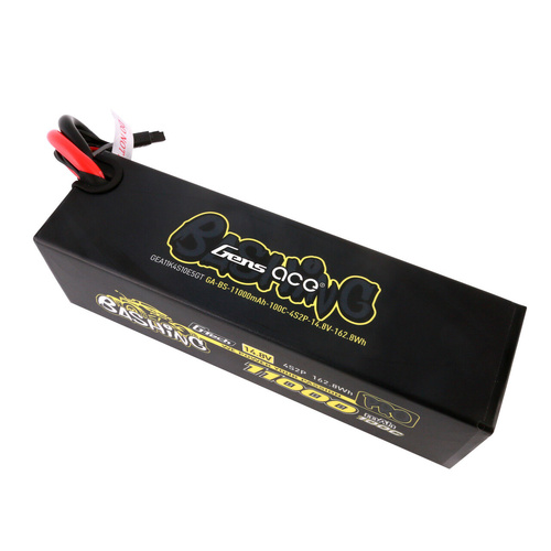 Gens Ace G-Tech 4S Bashing 11000mAh 100C 14.8V Hardcase/Hardwired Rechargeable Battery Pack Battery (EC5)