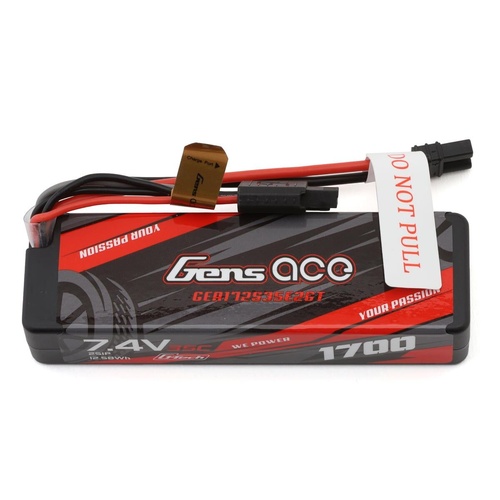 Gens ace G-Tech 1700mAh 2S 35C 7.4V Hardcase Lipo Battery with IEC2 Plug