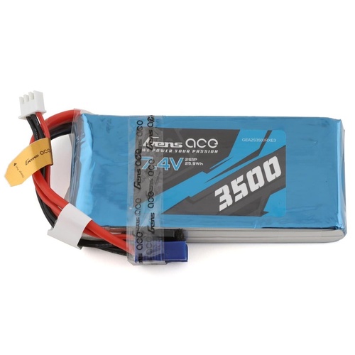 Gens Ace 2s LiPo Receiver Battery (7.4V/3500mAh)
