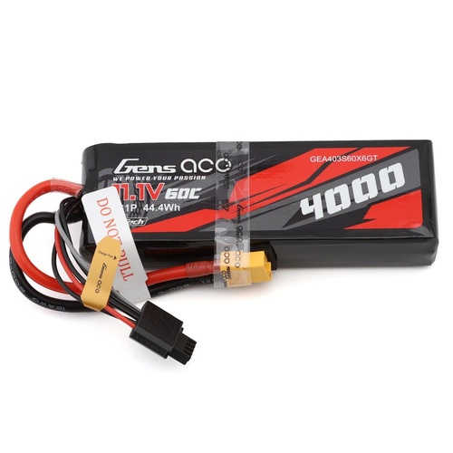 Gens Ace 3S 60C G-Tech Smart LiPo Battery (11.1V/4000mAh)