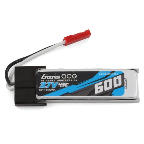 Gens Ace 1S LiPo Battery 45C (3.7V/600mAh)