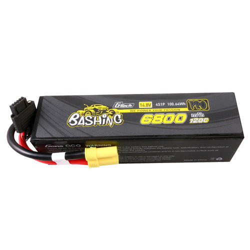Gens Ace G-Tech 4S Bashing 6800mAh 120C 14.8V Soft Pack Rechargeable Battery Pack Battery (EC5)