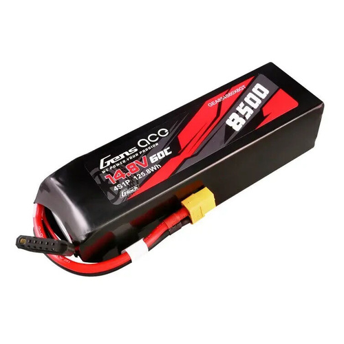 Gens Ace G-Tech 4S 8500mAh 60C 14.8V Soft Pack Rechargeable Battery Pack Battery (XT60)