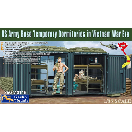 Gecko 1/35 US Army Base Temporary Dormitories For Military Personnel Plastic Model Kit