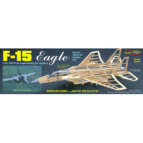 Guillow's F-15 Eagle Balsa Plane Model Kit