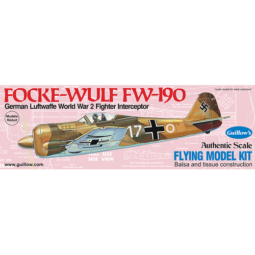Guillow's Focke-Wulf Balsa Plane Model Kit