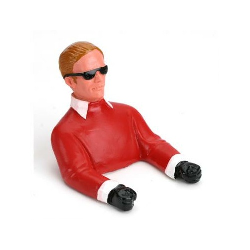 Hangar 9 1/9  Pilot With Sunglasses - Red With Arms - Han9105