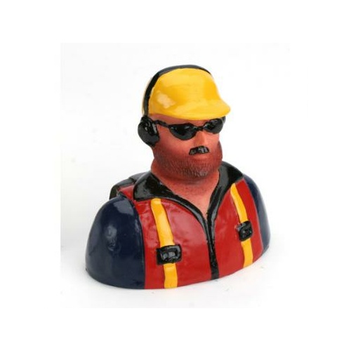 Hangar 9 1/9  Pilot With Beard Hat And Headphones - Han9107