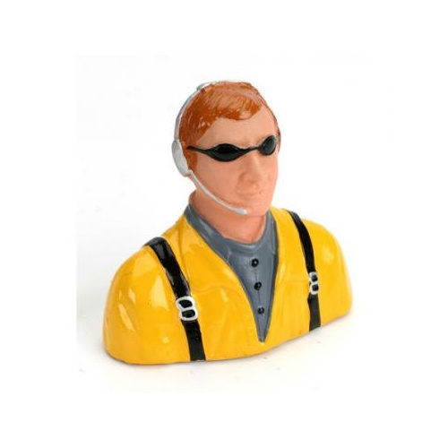 Hangar 9 1/7 Pilot-Civilian With Headset,Mic And Sunglasses - Yellow - Han9111