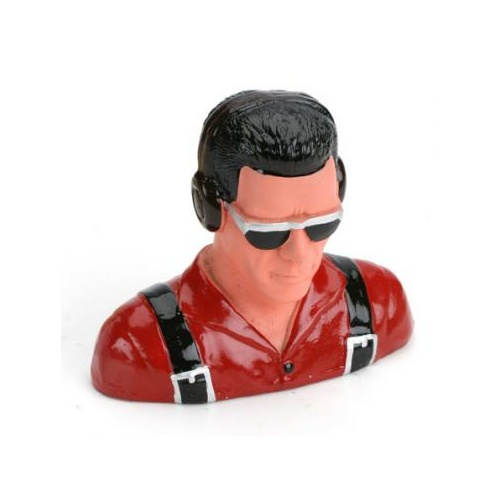 Hangar 9 1/5 Pilot Civilian W/Headphones & Sunglasses - Green - Han9119