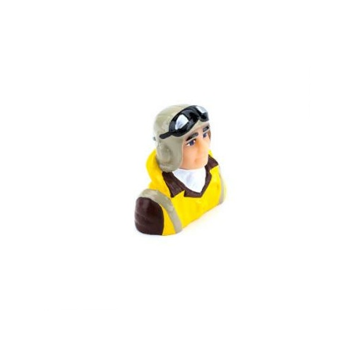 Hangar 9 1/8 Scale Wwii Pilot With Vest, Helmet & Goggles - Han9130