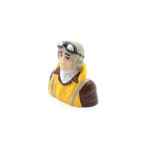 Hangar 9 1/7 Scale Wwii Pilot With Vest, Helmet & Goggles - Han9131