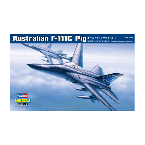 HobbyBoss 1/48 Australian F-111C Pig Plastic Model Kit [80349]*Aus Decal*