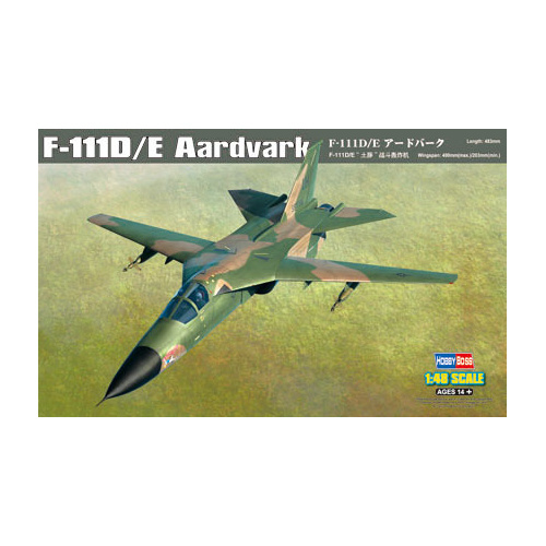 HobbyBoss 1/48 F-111D/E Aardvark Plastic Model Kit [80350]