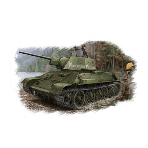 HobbyBoss 1/48 Russian T-34/76 (1943 No.112)Tank Plastic Model Kit [84808]