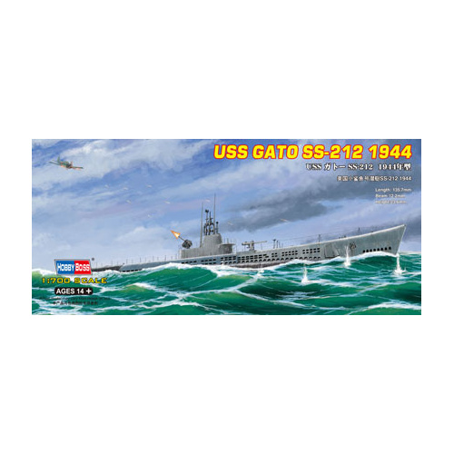 HobbyBoss 1/700 GATO SS-212 1944 Plastic Model Kit [87013]