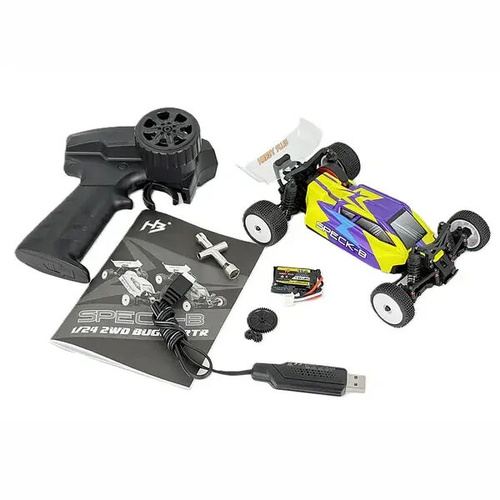 HobbyPlus 1/24 Speck-B BLS (Razor Yellow) 2WD Brushless Buggy