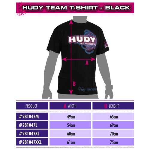 HUDY T-SHIRT - BLACK XXXL - HD281047XXXL