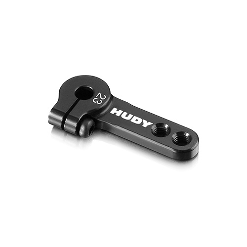 HUDY ALU CLAMP SERVO HORN - KO PROPO JR SANWA AIRTRONICS - 2-HOLE - 23T - HD293404