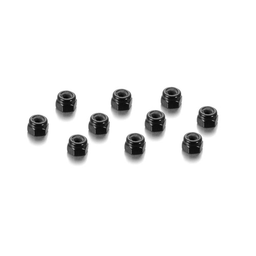 HUDY ALU NUT M3 - BLACK 10 - HD296530-K