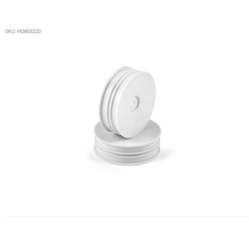 Hudy 1/10 Off-Road Wheel - 2Wd Front  Narrow White (2)
