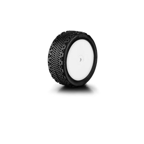 HUDY 1/10 4WD Front Pre-Glued Off-Road Buggy Tyres – Astro 101A Soft (2pcs)