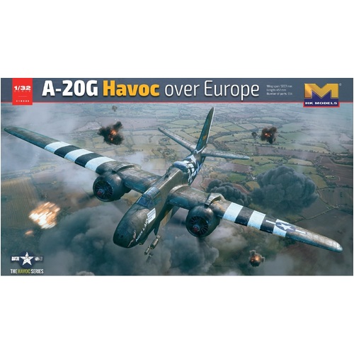 Hong Kong Model 1/32 A-20G Boston Havoc Over Europe Plastic Model Kit