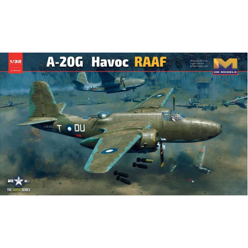 Hong Kong Models 1/32 A-20 Havoc RAAF Plastic Model Kit *Aust Decals*