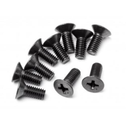 HPI Flat Head Screw M4 X 10mm (10 Pcs) [Z622]