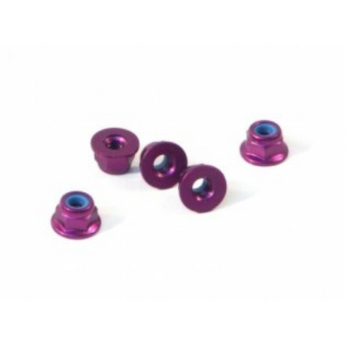 HPI Z679 Purple Alloy Wheel Nuts M4 (5Pcs)