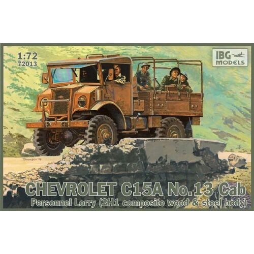 IBG 1/72 Chevrolet C.15A No.13 Cab Personnel Lorry (2H1 composite wood & steel body) [72013]