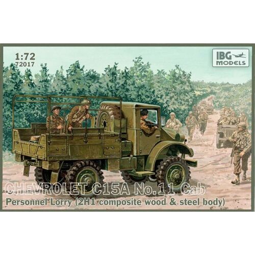 IBG 1/72 Chevrolet C.15A No.11 Cab Personnel Lorry (2H1 composite wood & steel body) [72017]