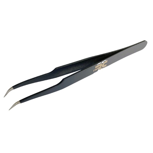 I'M RC ANGLED TWEEZERS - BLACK