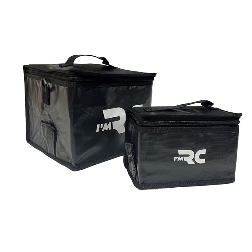 2PC IM RC LIPO BATTERY SAFE BAG FIREPROOF 23.5X21.4X17.5CM AND 19X9.5X11CM IM163