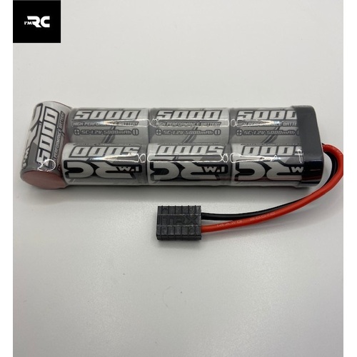 IM RC 5000MAH SUB-C SIZE CELL 8.4V FLAT BATTERY PACK SUIT R/C CARS & BOATS WITH TRAXXAS PLUG- IM285