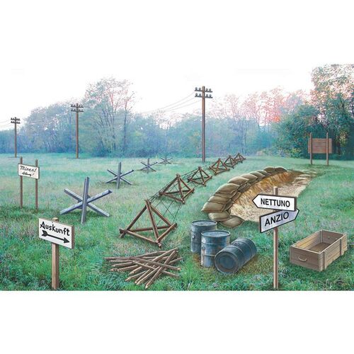 ITALERI WWII - BATTLEFIELD ACCESSORIES 1:72