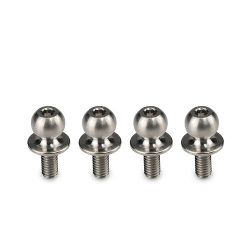 Titanium Clod Buster | Regulator ladder bar pivot screw - 8 x 9 x 4mm ball-stud, 4pc 