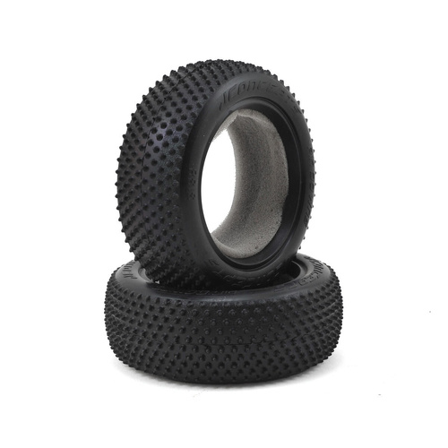 JConcepts Pin Downs 2.2" 4WD Front Buggy Carpet Tires (2) (Pink)